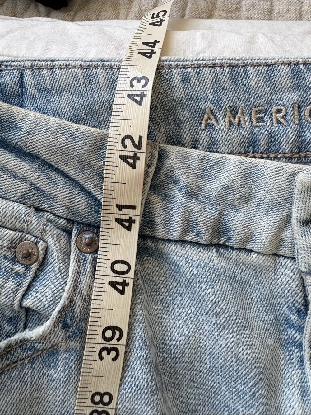 AE Curvy Super High-Rise Baggy Wide-Leg Jeans - sz10 - Picture 3 of 6